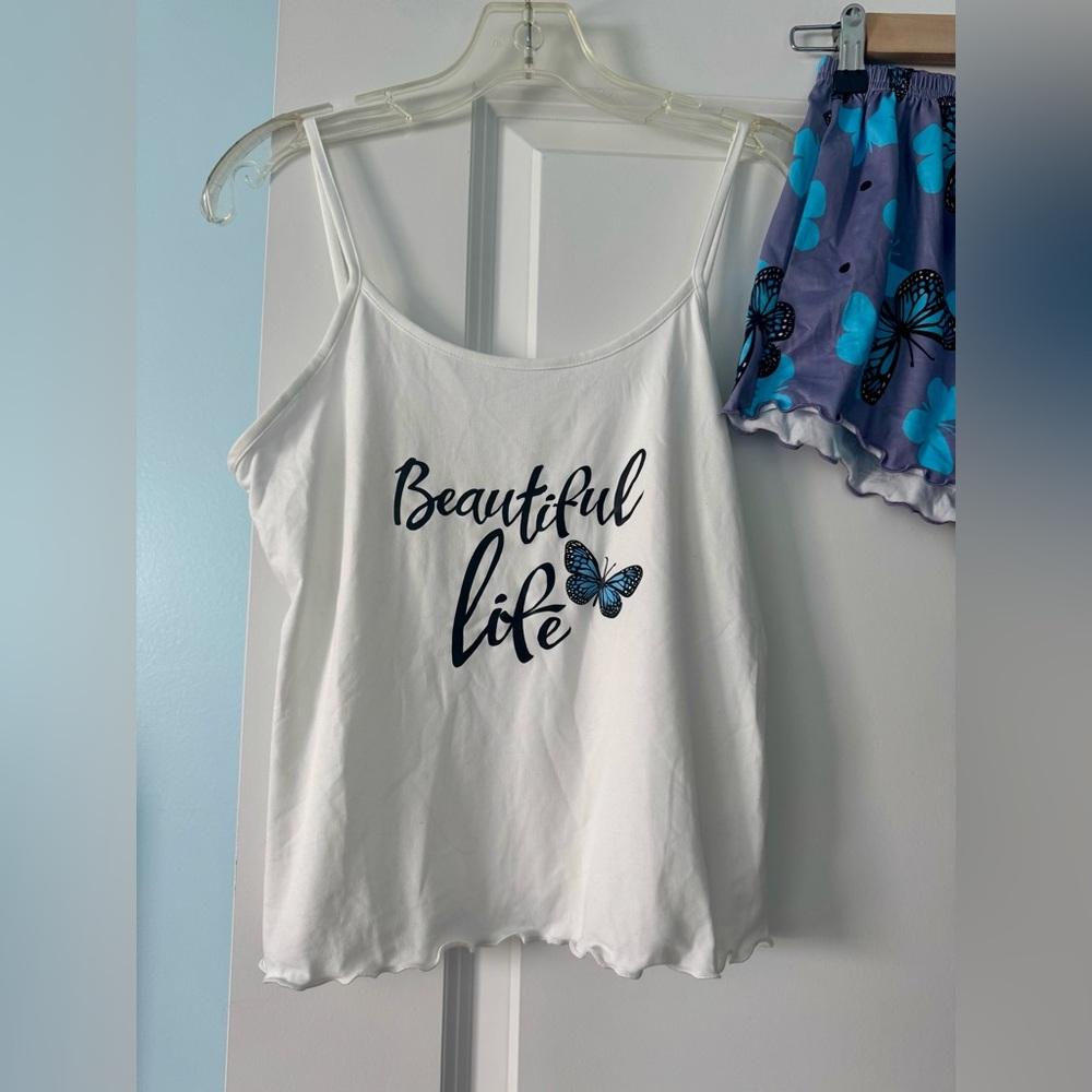 ๐6/$15๐ NWOT Butterfly Pajama Set - Picture 4 of 5